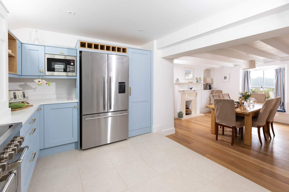 Gorgeous pastel shades match your seaside location.