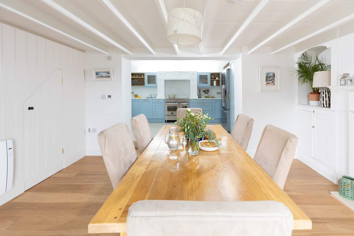 Gather everyone around the dining-table to chat about the adventures of the day.
