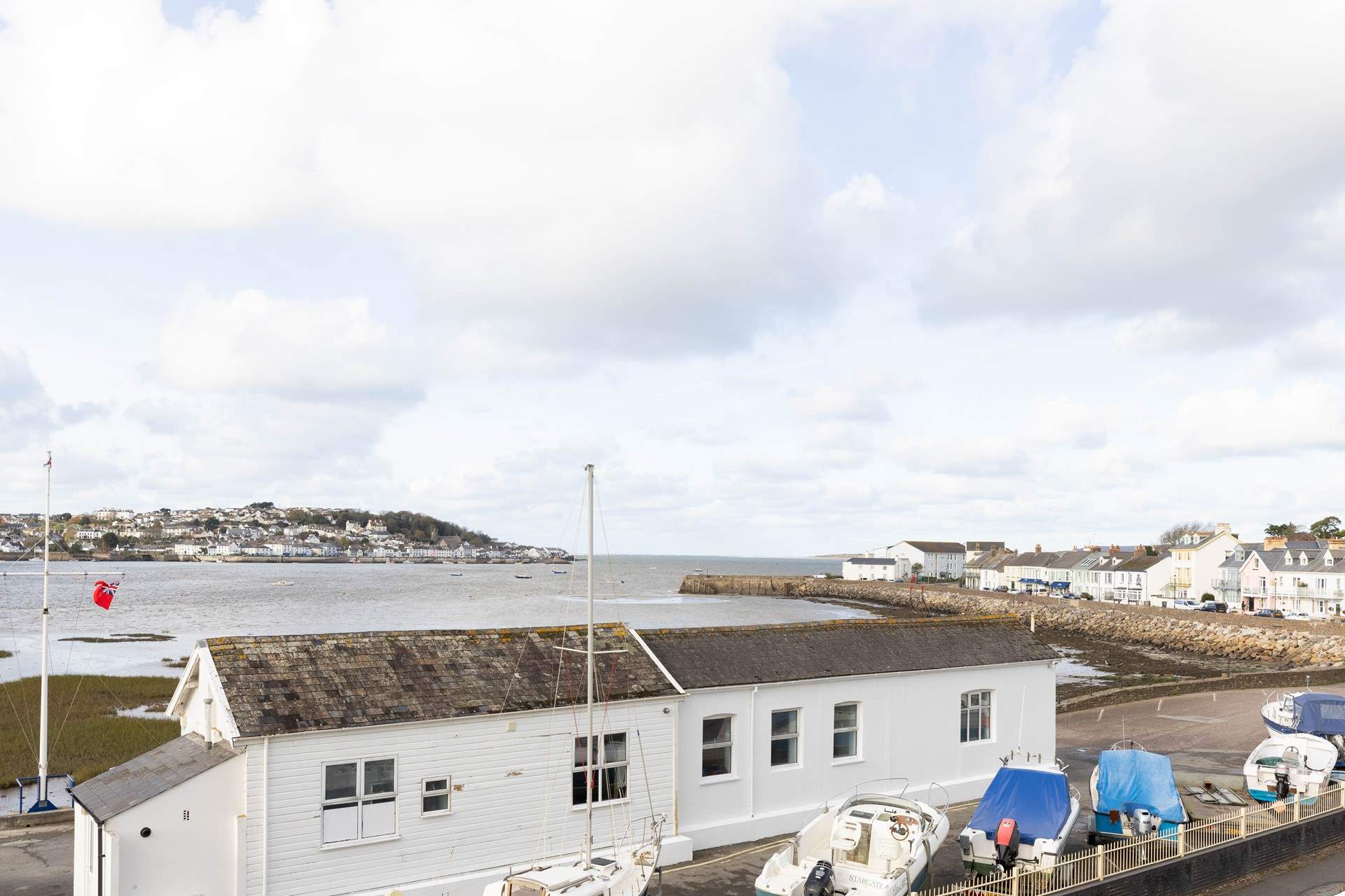 Sit back and look out to sea.