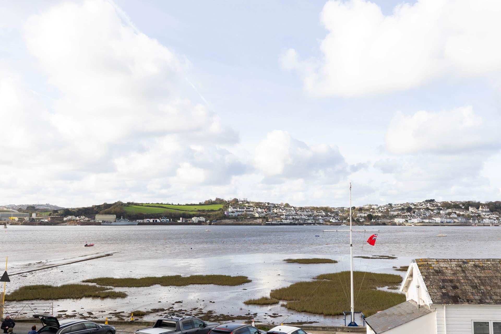 Views across to Appledore with boats bobbing by.