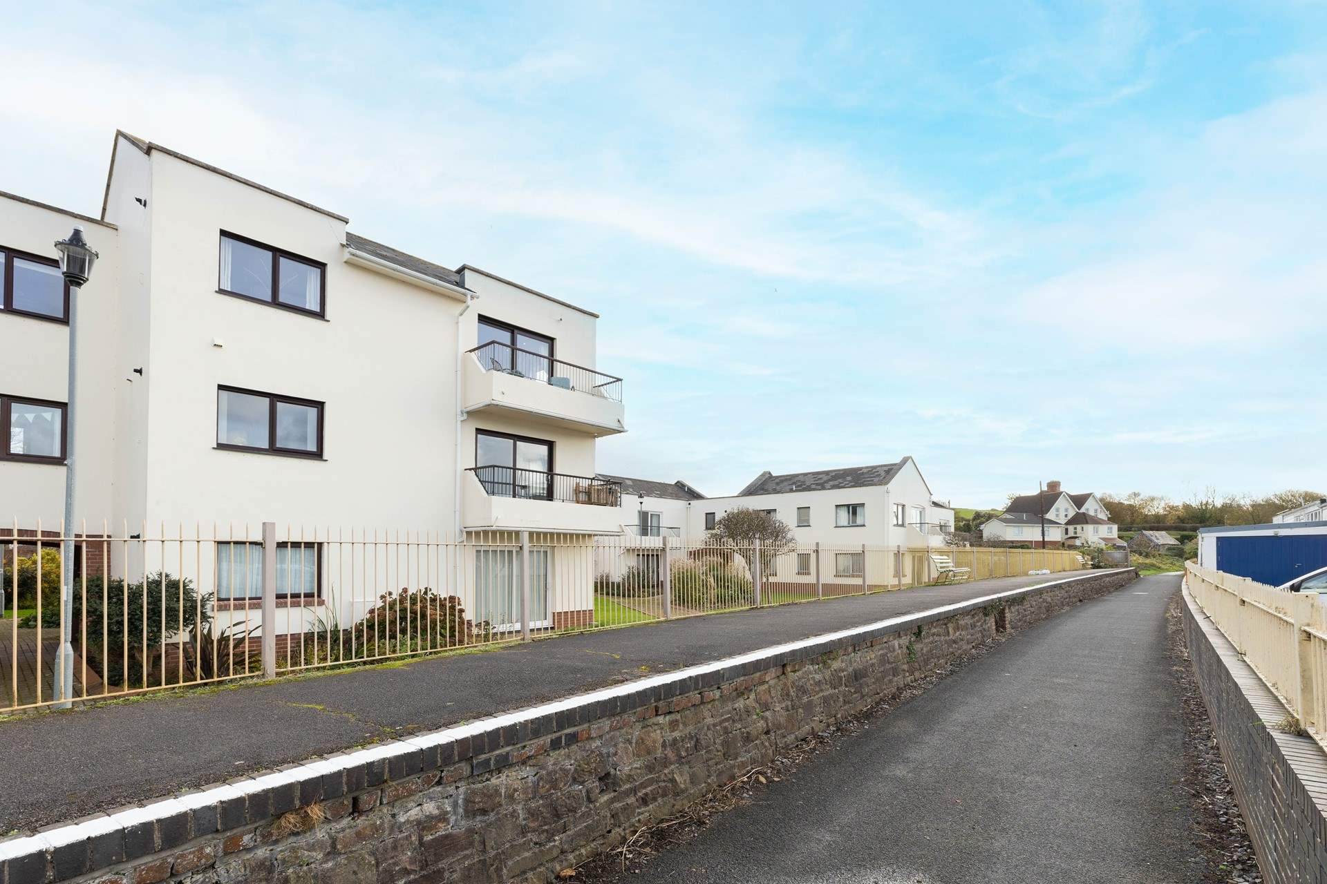 The apartment block sits on the Tarka Trail. 