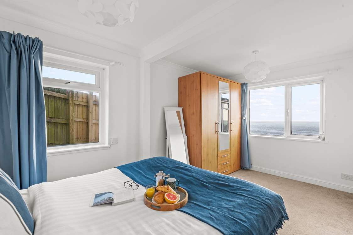 Sea views can be enjoyed from the comfort of your bed. What a fabulous way to wake up in the morning.