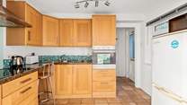 The kitchen is perfectly equipped for two.
