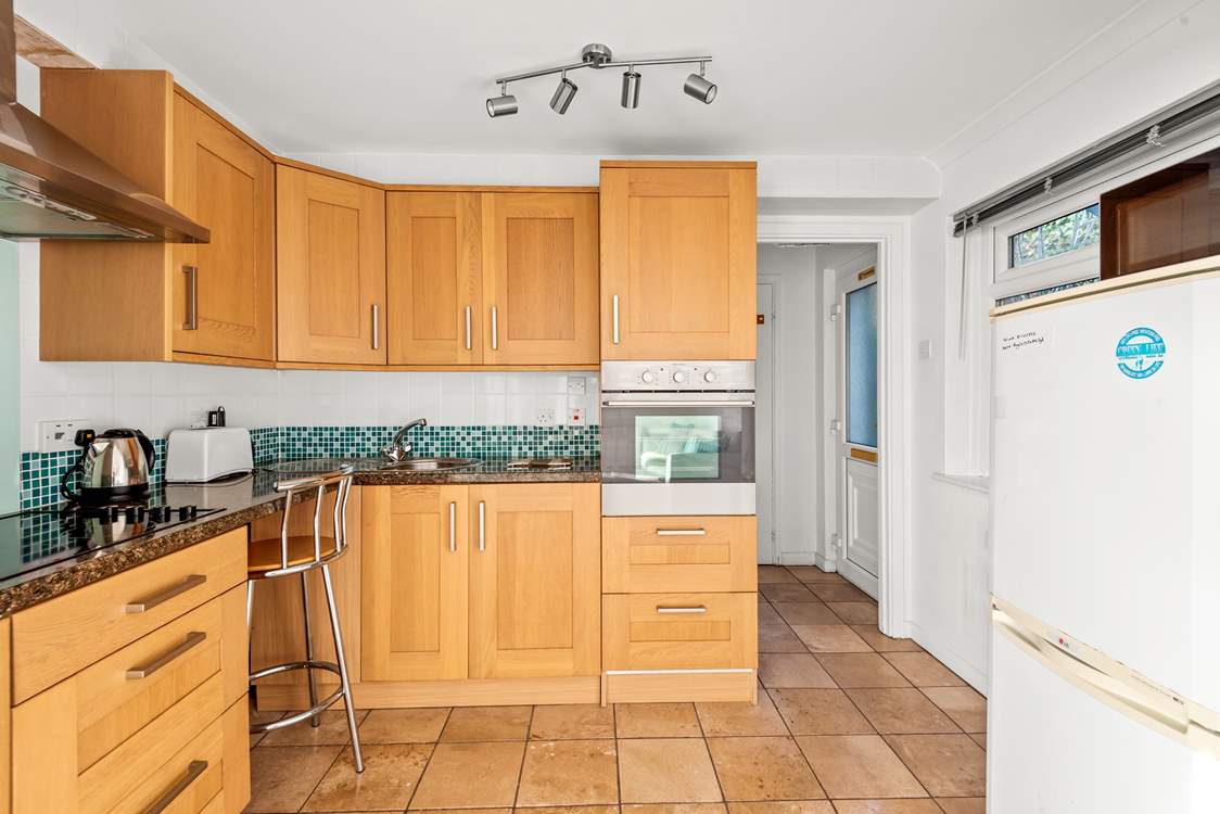 The kitchen is perfectly equipped for two.