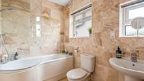 The ground floor bathroom.