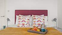 Bedroom 3 is home to this lovely double bed.