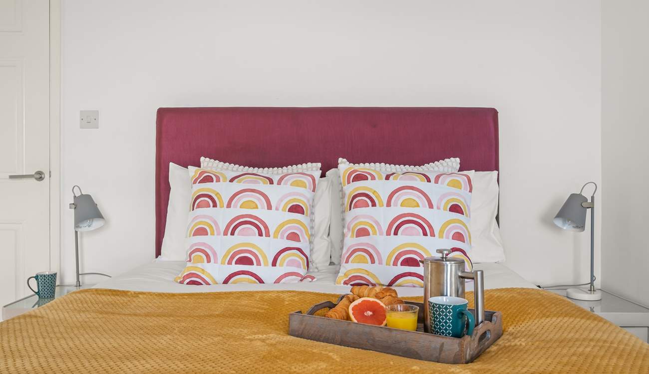 Bedroom 3 is home to this lovely double bed.