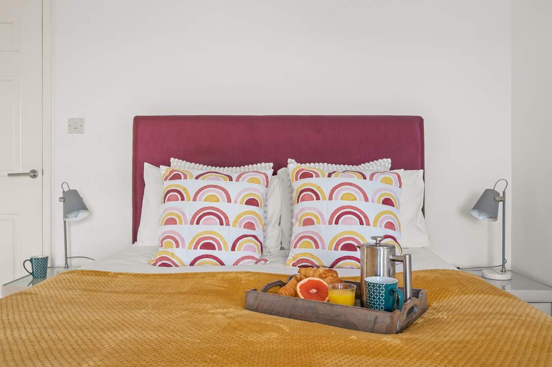 Bedroom 3 is home to this lovely double bed.