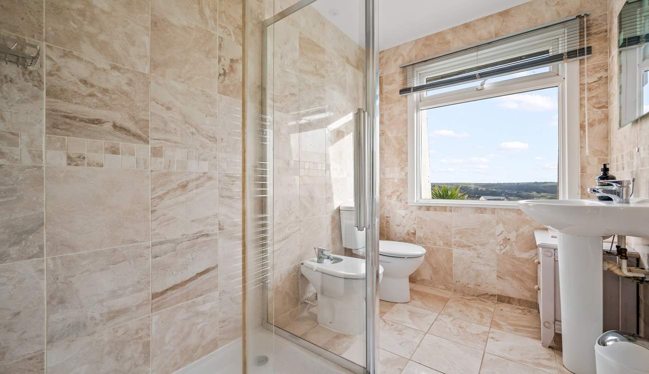 Bedroom 2 enjoys this wonderful en suite.