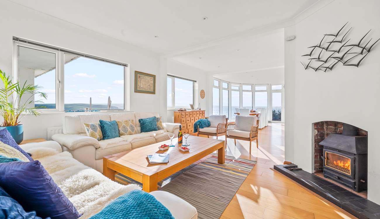 The living-room is such a cosy place to unwind and relax in.