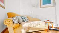 What a fabulous spot to enjoy a good book and the stunning sea views.