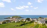 Seaview can be seen to the right of the image with Bigbury beach and Burgh Island beyond. - Thumbnail Image