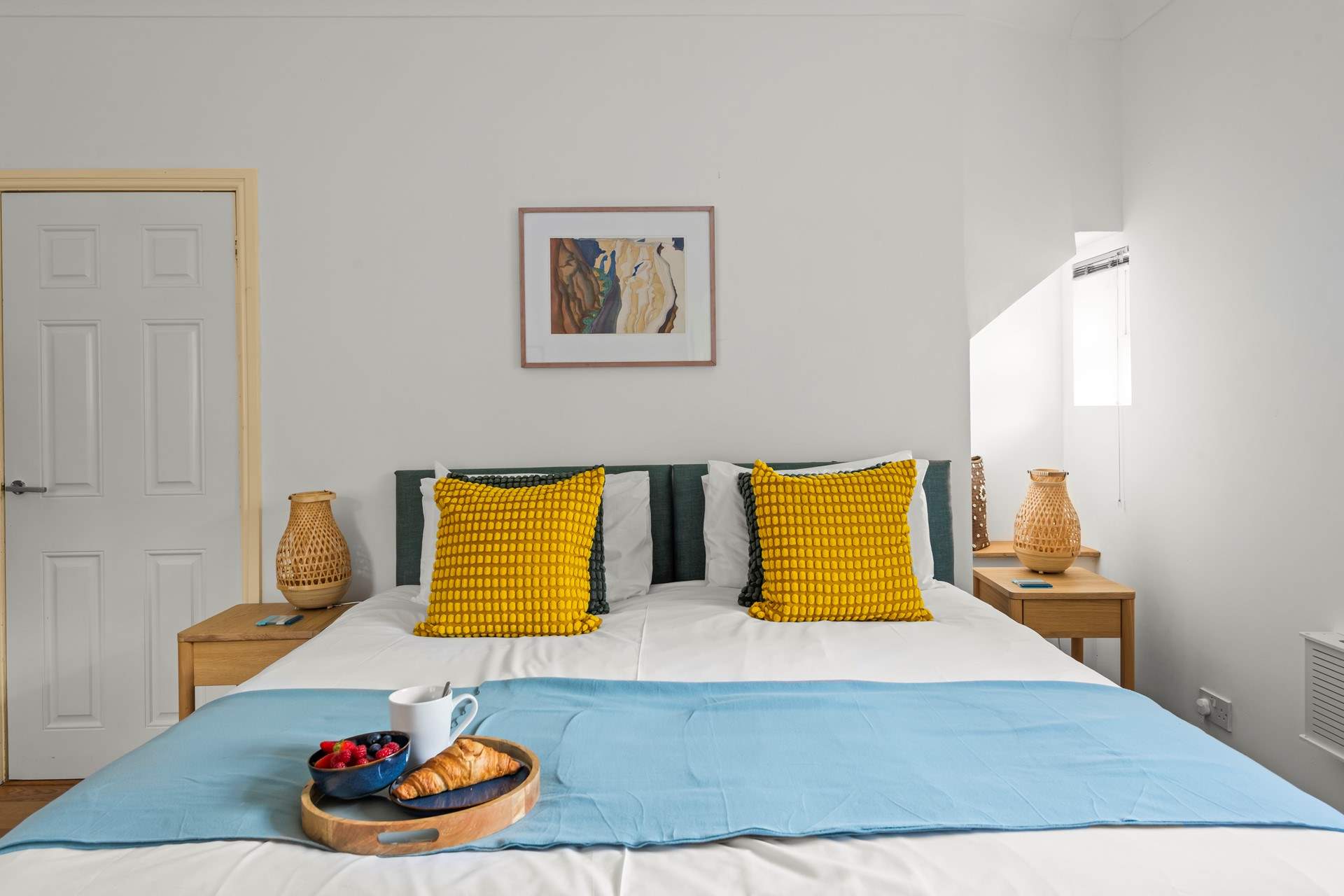 Bedroom 1 is found on the ground floor and is home to this glorious king-size bed, which can split into two singles on request.