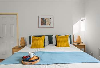 Bedroom 1 is found on the ground floor and is home to this glorious king-size bed, which can split into two singles on request.