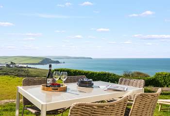 Dining al fresco in this spot is superb.