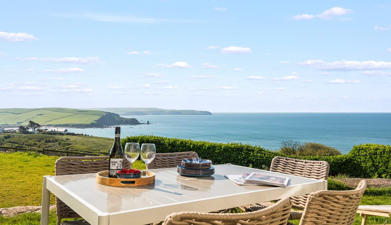 Dining al fresco in this spot is superb.