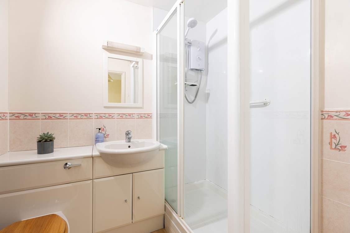 The family shower-room on the first floor.