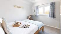 Bedroom 4, a king room with rural views. 