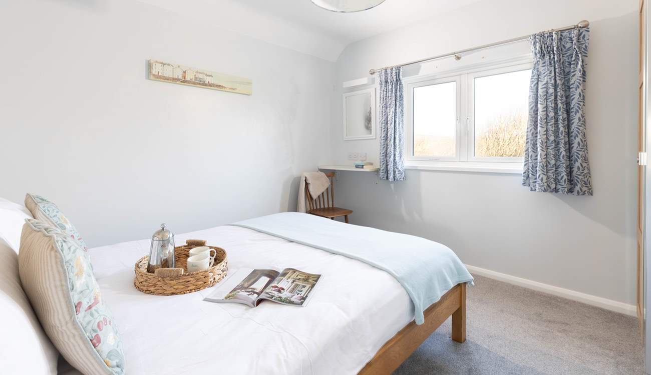 Bedroom 4, a king room with rural views. 