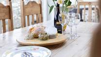 Leisurely holiday meals.