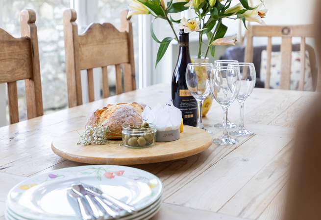 Leisurely holiday meals.