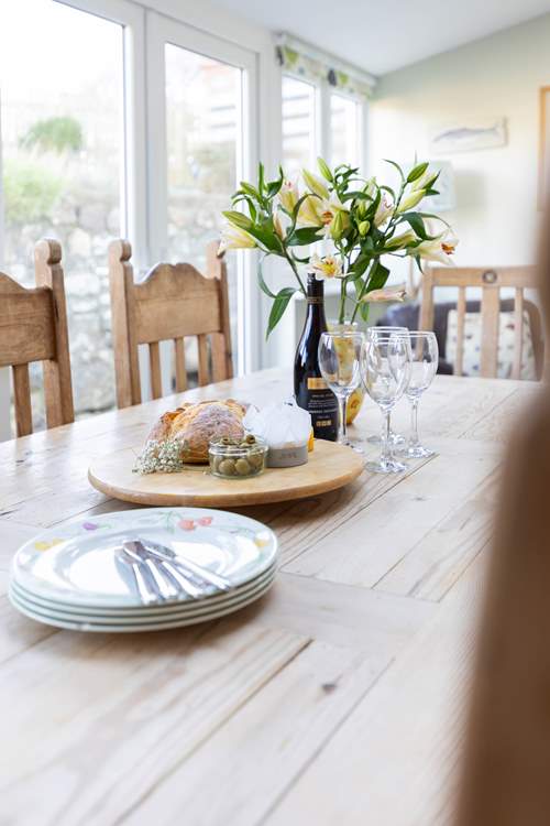 Leisurely holiday meals.