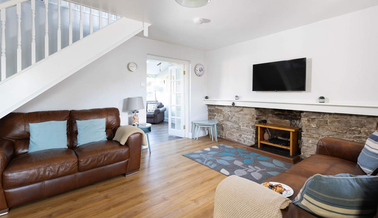 After a day on the beach or a boat trip to see the puffins on Skomer Island, relax and watch a movie.