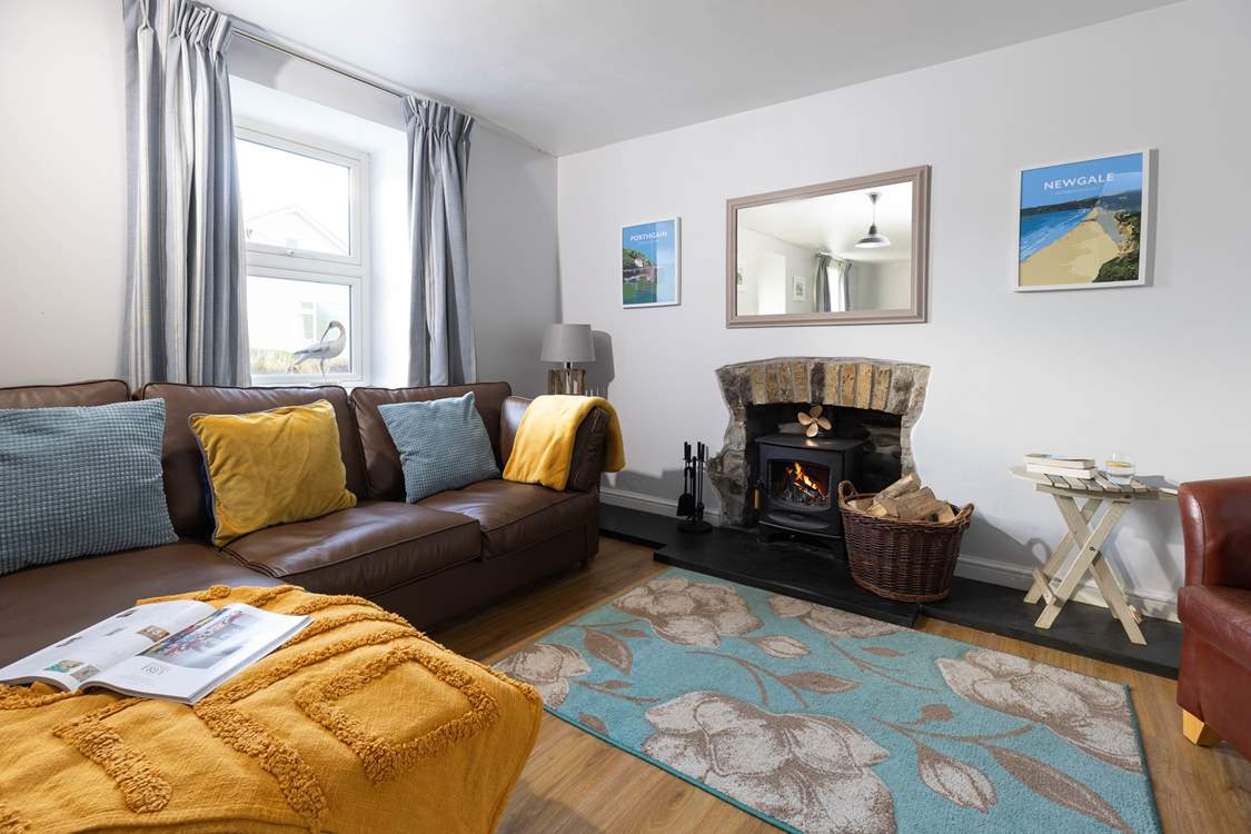 Relax on the large, comfortable sofas.