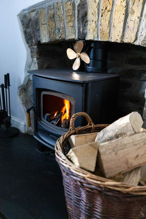 On chilly nights relax in the warm glow of the wood-burner.