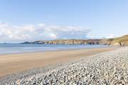Spectacular Newgale Beach is a short stroll away.