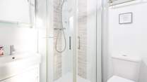 Tasteful en suite shower-room. 
