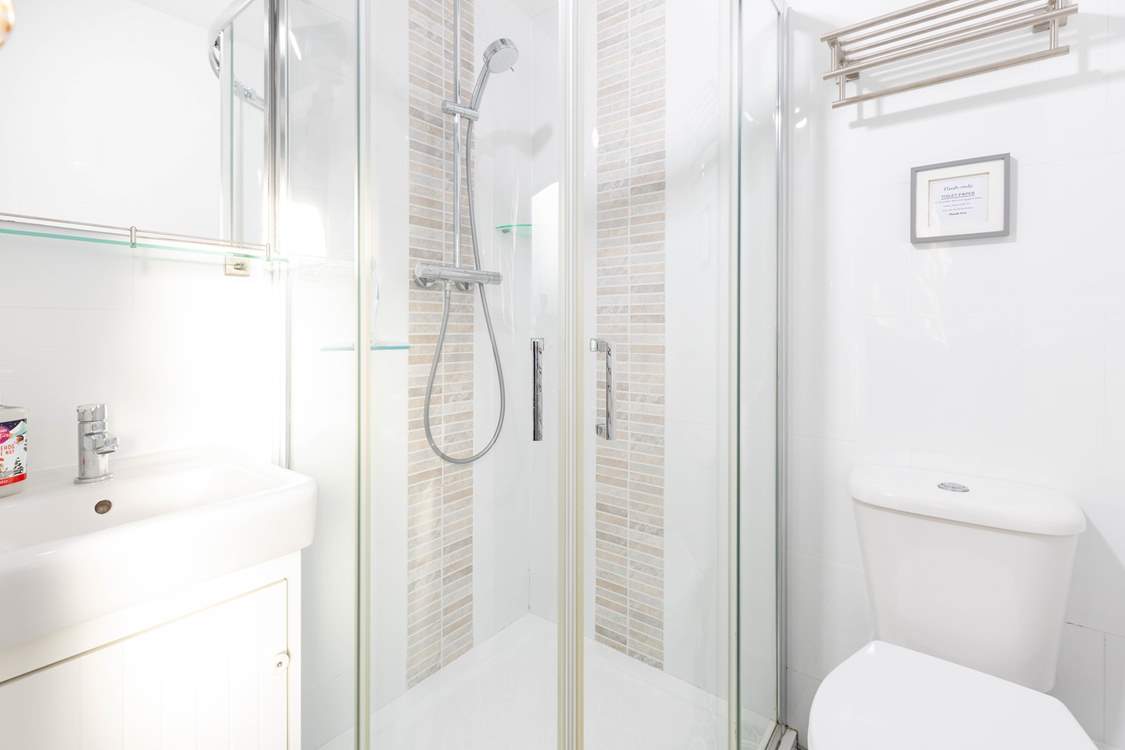Tasteful en suite shower-room.