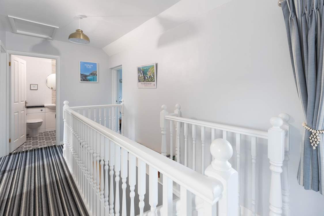 You'll find the four bedrooms on the first floor.