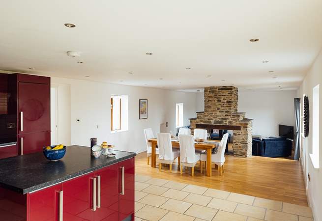 The open plan design creates plenty of space for everyone. 