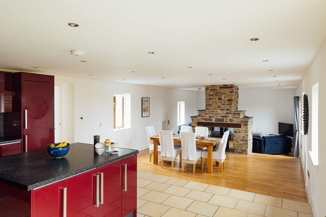The open plan design creates plenty of space for everyone.