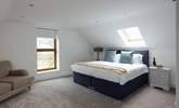 Bedroom 1, a beautiful principal bedroom with far reaching views. It can be set up as a king or twins, please let us know when booking.  - Thumbnail Image