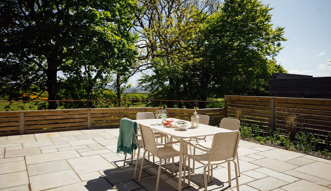 Enjoy sunny breakfasts or dinner al fresco under the stars.