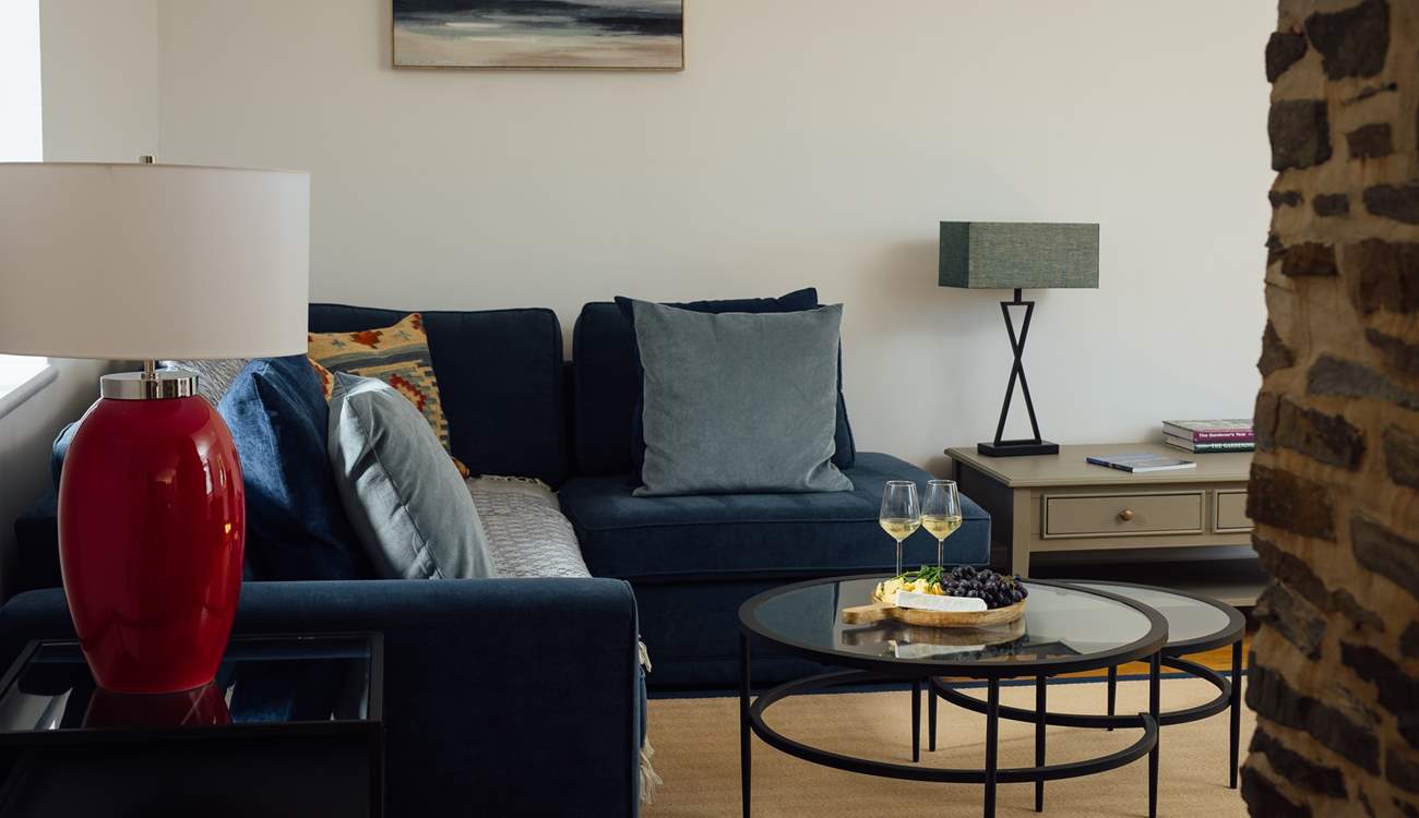 Many tasteful furnishings adorn the cottage. 