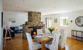 Ideal for socialising, the spacious open plan design with double sided wood burner.  - Thumbnail Image