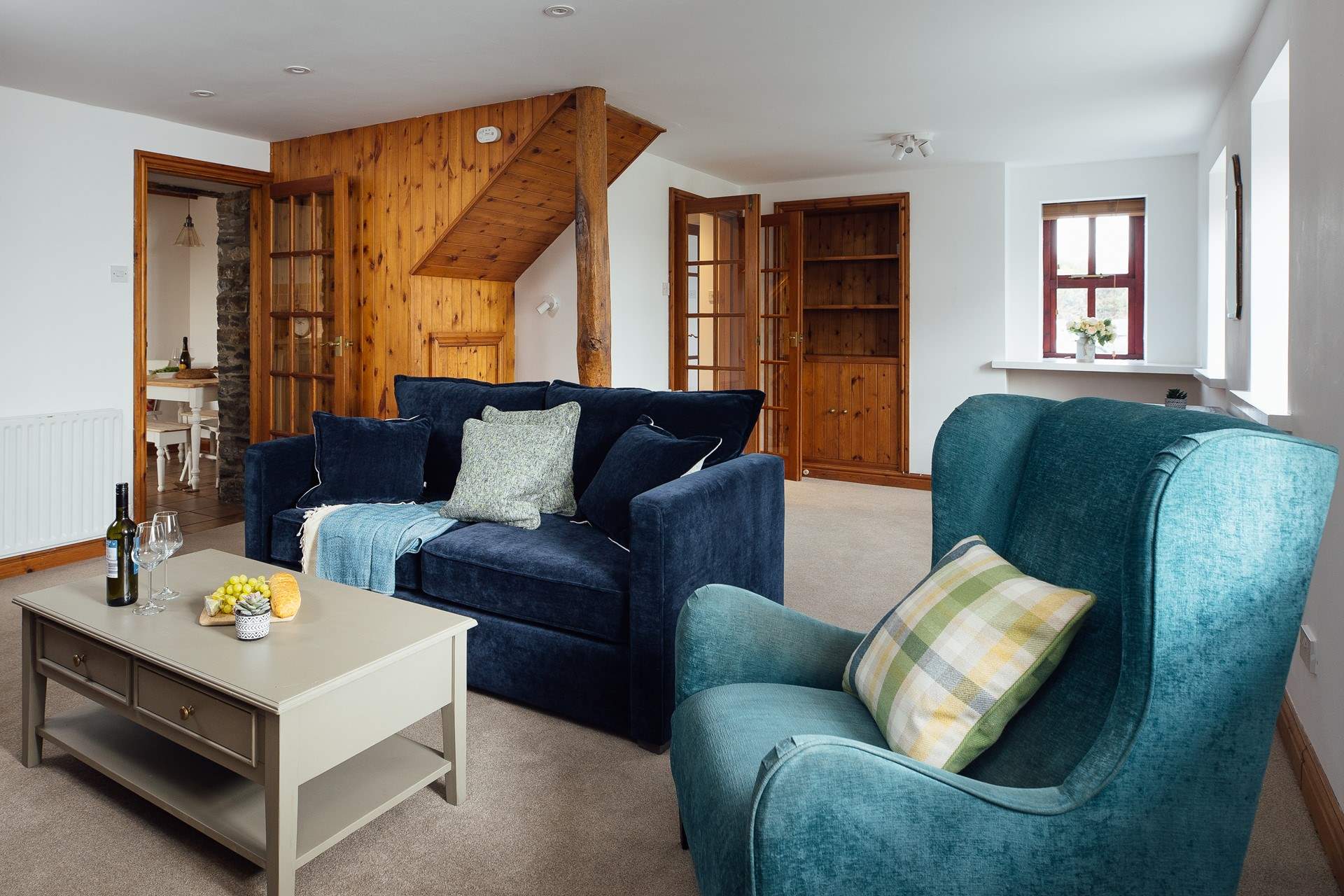 After a day on the beach or spotting dolphins often seen in Cardigan Bay, curl up on the comfortable sofas and watch a movie or enjoy a good book. 