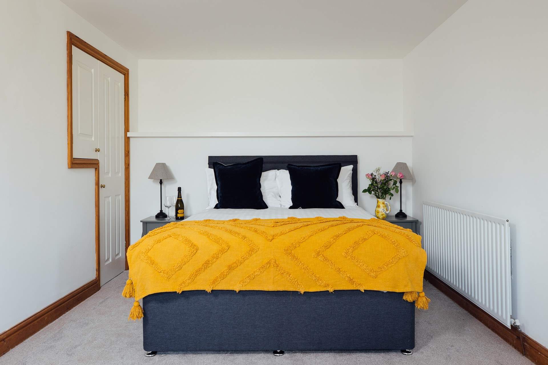 Bedroom 2 has a king-size bed.