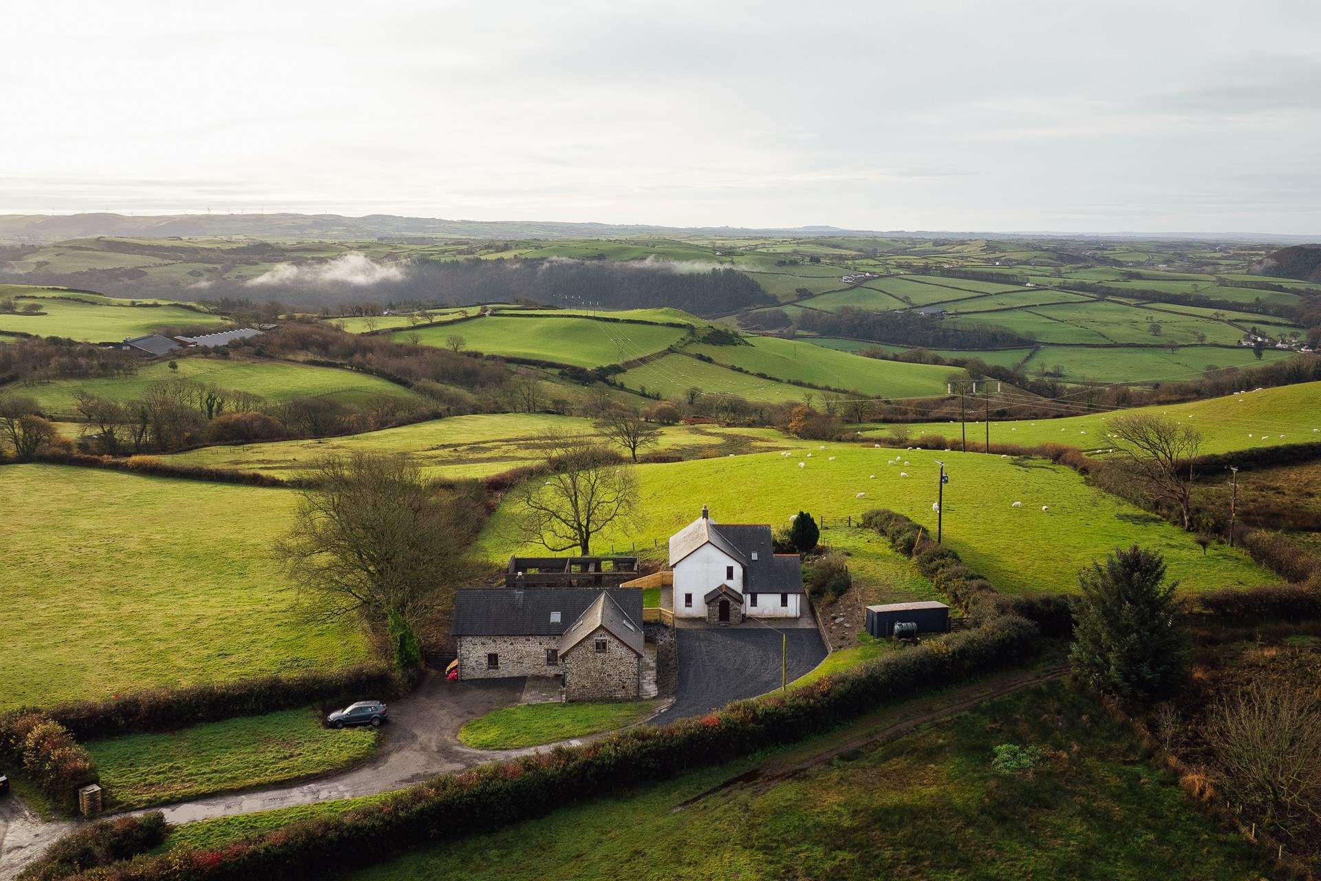 Cwmcaseg is one of two Welsh cottages set in their own grounds. For larger parties, both may be booked together. Look at those idyllic views!
