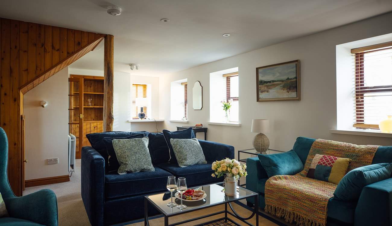 Sink into the comfy sofas and relax. 