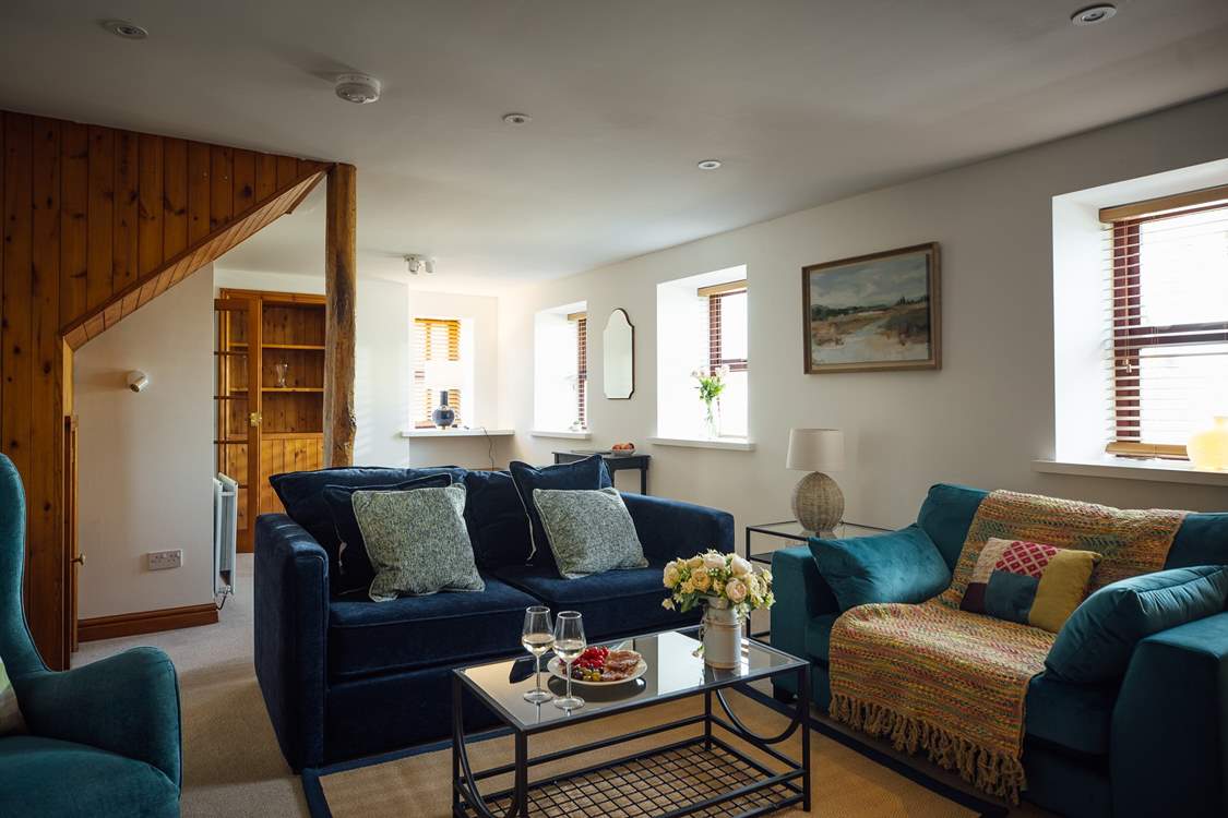 Sink into the comfy sofas and relax.