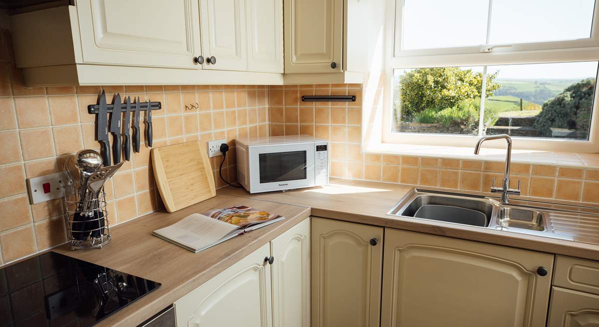 Cooking with a view. 