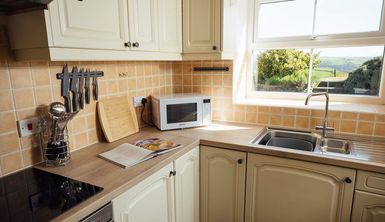 Cooking with a view. 