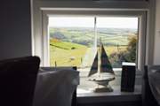 Look out over the rolling hills from the sweet twin room.
