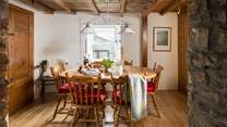 The dining-room is a great place to get together with friends and family.