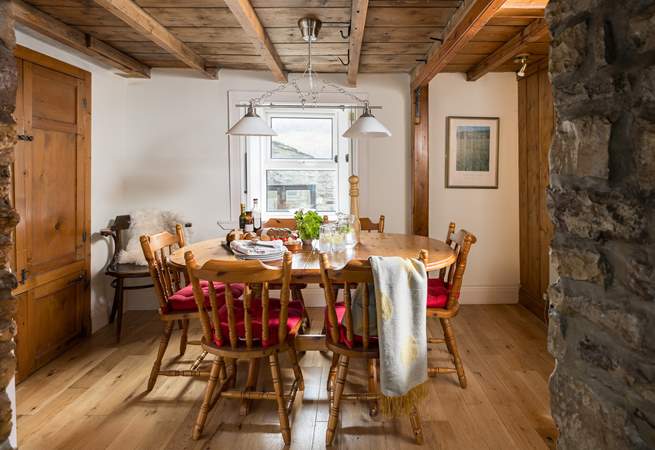 The dining-room is a great place to get together with friends and family.