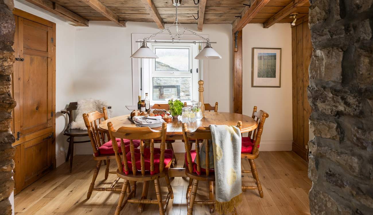 The dining-room is a great place to get together with friends and family.